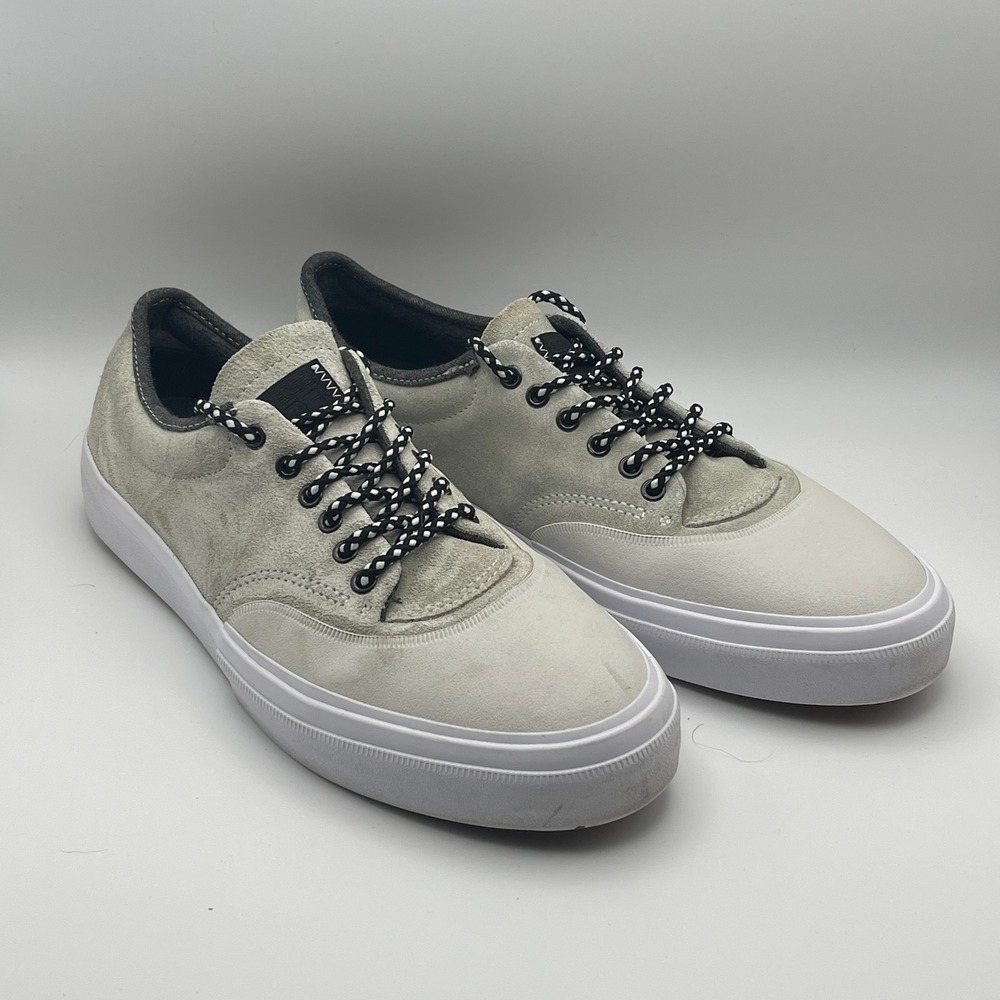 Converse Mens 11.5 Grey CONS Crimson Ox Suede Skate Shoes 153469C